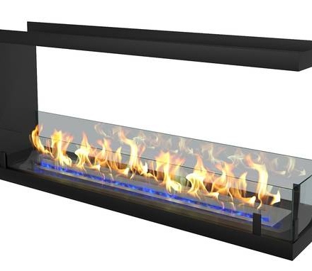   Встраиваемый торцевой сквозной биокамин ZeFire Standart 1100