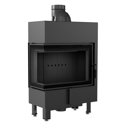   Каминная топка Kratki LUCY/12/SLIM/L/BS(Белая футеровка)