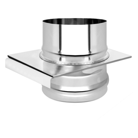 Шибер задвижной Везувий (нержавейка, AISI 430/0,8мм)(Ø 130 мм)