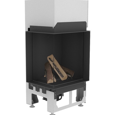   Газовый камин Schmid Ekko G L 45 51(Внутренняя отделка: чёрная, стеклокерамика с зеркальной поверхностью, без светодиодной подсветки)