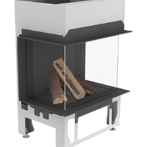   Газовый камин Schmid Ekko G U 67 51(Внутренняя отделка: чёрная, стеклокерамика с зеркальной поверхностью, без светодиодной подсветки)