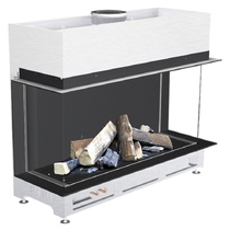   Газовый камин Schmid Ekko G U 100 51(Внутренняя отделка: чёрная, матовая поверхность, без светодиодной подсветки)