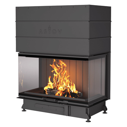 Каминная топка Astov П3С 10057(Футеровка ШСП (широкие стальные пластины))