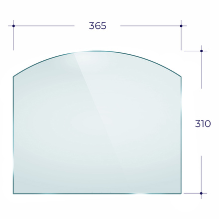  Стекло для каминной дверцы Везувий 240