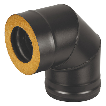 Сэндвич-колено Везувий BLACK (AISI 430/0,8мм) 90°(Ø 200/300 мм)