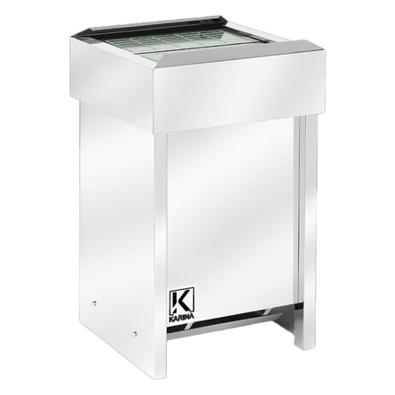   Электрическая печь KARINA Eco 8 кВт 380В в камне змеевик горизонтальный