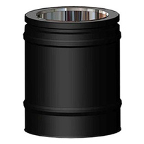   Элемент трубы ЭСТЕТ (250 мм) Schiedel Permeter 25(Диаметр Ø 250/300 мм, Цвет Чёрный цвет)