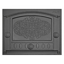   Дверка каминная Рубцовск ДТК-2Б (ДК-2Б) с рисунком (P)