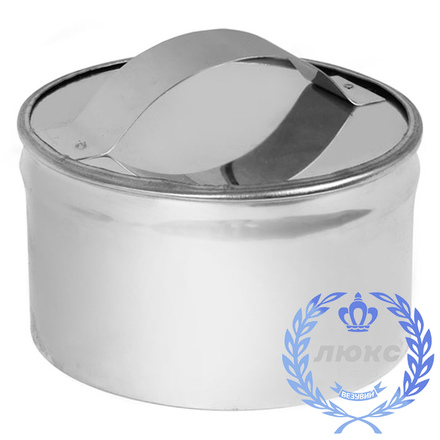 Заглушка ревизия Везувий «Люкс Газ» (нержавейка, AISI 316/0,5мм)(Ø 150 мм)