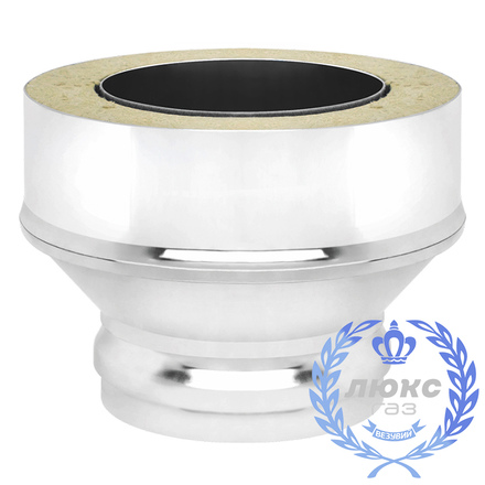 Переход на сэндвич Везувий «Люкс Газ» (нержавейка, AISI 316/304/0,5мм) (ММ)(Ø 200/300 мм)