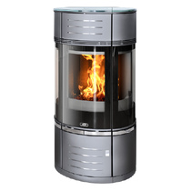   Печь-камин ABX Atrium 6(черная сталь)