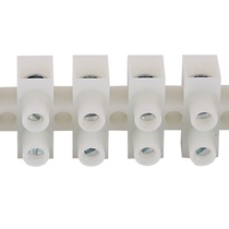   Клеммная колодка 6-полюсная SAWO белого цвета