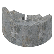   Угловой талькохлоритный элемент 1 SAWO для печи NIMBUS