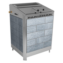   Электрическая печь для бани VVD ПАРиЖАР 12 кВт в облицовке(серпентенит «Премиум»)