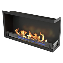   Встраиваемый угловой биокамин ZeFire Standart 900(Расположение Левый, Стемалит Без стемалита)