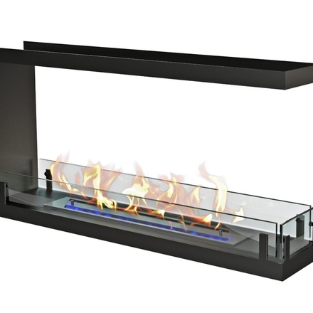   Встраиваемый торцевой сквозной биокамин ZeFire Standart 900