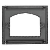   Топочная дверца Рубцовск ДТ-6АС под стекло крашенная