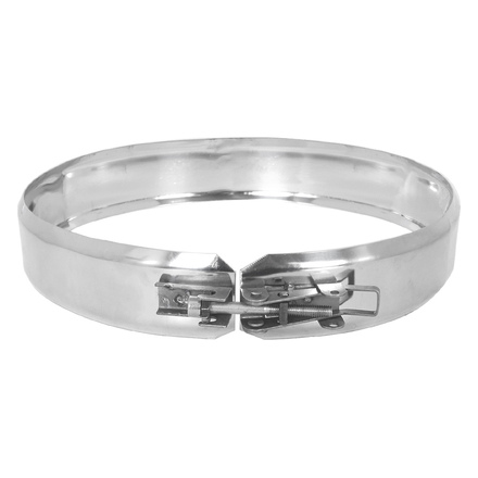 Хомут Везувий с замком (нержавейка, AISI 430/0,5мм)(Ø 180 мм)
