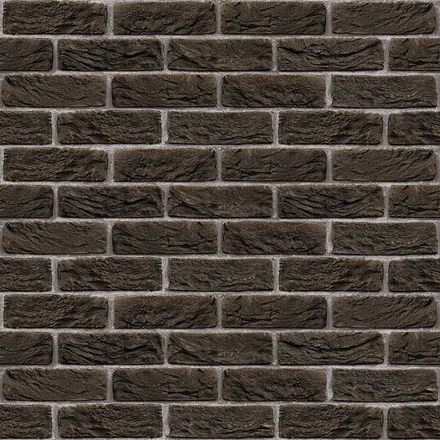   Плита Фаспан Везувий кирпич Коричневый №1001(Размер 1200х600х8 мм, Направление рисунка Вертикаль)