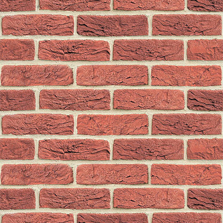   Плита Фаспан Везувий  Кирпичный №1005(Размер 1200х600х8 мм, Направление рисунка Горизонталь)