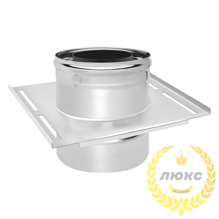 Площадка монтажная Везувий «Люкс» (нержавейка, AISI 304/0,8мм)(Ø 200/300 мм)