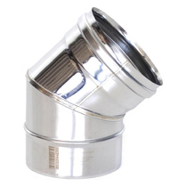   Отвод ТиС Моно 45° ОМ-Р, AISI 316(Ø 120 мм)