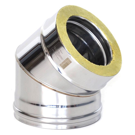   Отвод ТиС Термо 45° OT-Р с хомутом, AISI 316/AISI 304(Ø 250/350 мм)