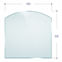   Стекло Etna Арка (для БКД) (320х325 мм)