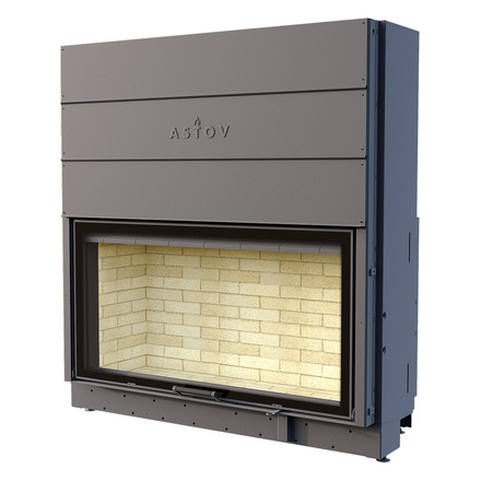 Каминная топка Astov ПС 15080(Футеровка ШСП (широкие стальные пластины))
