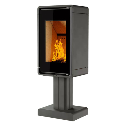 Печь-камин Astov КУБ ПК 4581 на ноге(Крема Марфил)