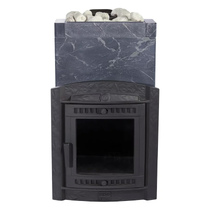   Банная печь ПроМеталл Атмосфера XL в облицовке(Пироксенит Элит)