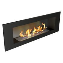   Встраиваемый биокамин ZeFire Etude 1200(Черный со стеклом)