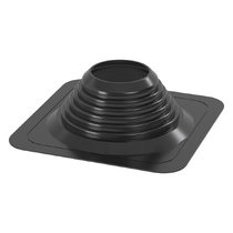   Кровельный проходник для дымохода Везувий №8, прямой (180-330мм)(Коричневый)