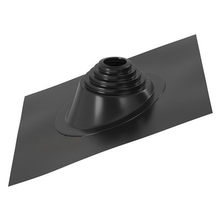   Кровельный проходник для дымохода Aston №3, угловой (150-300мм)(Черный)