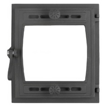   Топочная дверца Рубцово ДТГ-8БС (Р) герметичная \Кижи-2\, неокрашенная