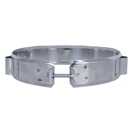 Хомут Везувий под растяжку (нержавейка, AISI 430)(Ø 200 мм)