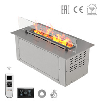   Электрический паровой камин Airtone Vepo (Black titanium drowing / Графит-сатин)(Длина 800 мм)