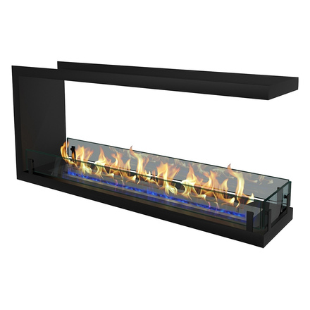 Биокамин Zefire Standart 1300 встраиваемый торцевой сквозной