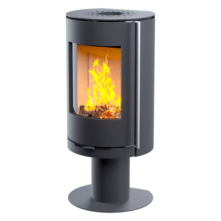 Печь-камин Astov R1 N (сталь)(Дверца Сталь, Ручка Длинная (нержавейка))