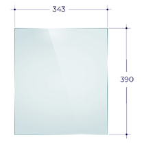   Стекло Aston для печи-камина (343х390)