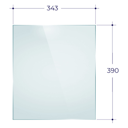   Стекло Aston для печи-камина (343х390)