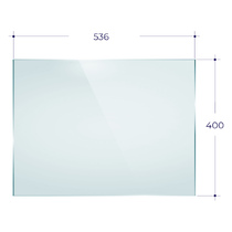   Стекло для каминной топки Aston 700 (536x400)