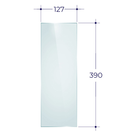   Стекло Aston призматик(127х390 мм (боковое))