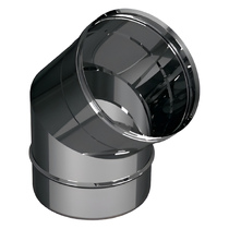   Отвод 45º Вулкан VHR (нержавейка, AISI 304/0,5мм)(Диаметр Ø 120 мм)