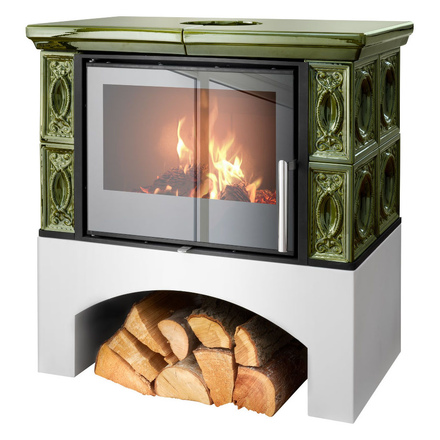   Кафельная печь-камин ABX Panonie EXclusive(Коричневый)