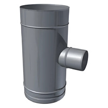   Тройник редукционный 90Ø LAS Schiedel Prima Plus с подключением 80 мм(Диаметр Ø 250 мм)