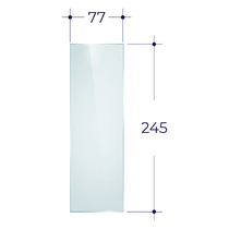   Стекло Везувий для печи-камина KZ-14(77х245 мм)
