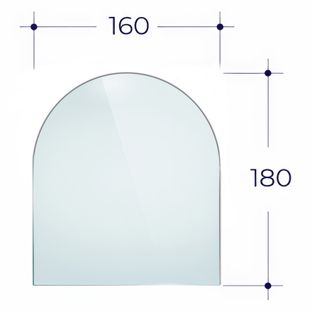   Стекло Везувий для печи-камина A-07