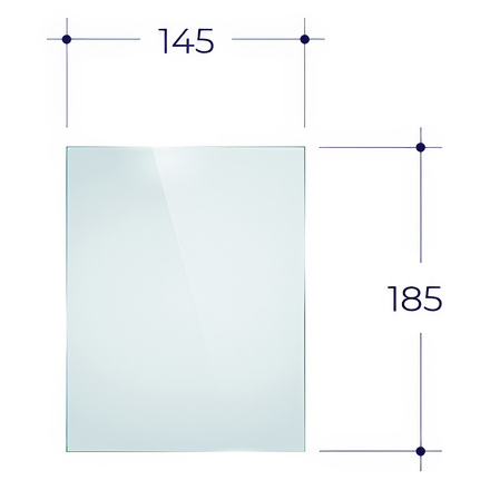   Стекло для печной дверцы Везувий ДТ-3С (Р)