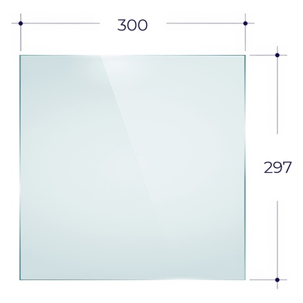   Стекло для каминной дверцы Эверест 320